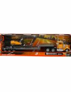 New Ray Camion transportator cu excavator Kenworth W900 1:43