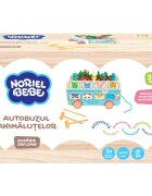 Noriel Bebe Jucarie din lemn Noriel Wood Autobuzul animalutelor