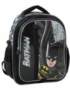 Obm Ghiozdan cu 3 compartimente si pelerina Batman