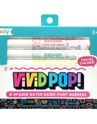 Ooly Carioci cu vopsea Vivid Pop 8 culori pastel