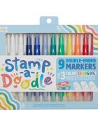 Ooly Carioci duble cu stampile stamp-a-doodle 12 buc