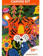 Ooly Kit panza canvas Picteaza pe numere Tiger Eyes
