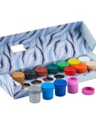 Oxford Set 14 culori acuarele guase Kids Zebra 20 ml