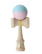 Ozora Jucarie de indemanare din lemn Kendama Roz-Bleu 18 cm