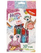 Paulinda Set de creatie cu sclipici Magic Glitter 2 in 1 3D Fun