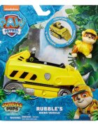 Paw Patrol Masinuta cu figurina Jungle Pups Rubble 20143427