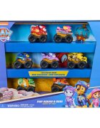 Paw Patrol Set 7 vehicule cu figurine Pup Squad and Roxi