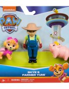 Paw Patrol Set figurina si 2 animalute Skye si Farmer Yumi 20148173