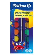 Pelikan Acuarele pensula si tub alb de zinc 12 culori