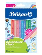 Pelikan Set 12 carioci Colorella Duo C407