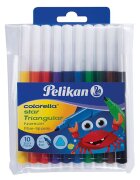 Pelikan Set carioci triunghiulare Colorella Star 10 buc