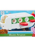 Peppa Pig Set figurina cu avion din lemn