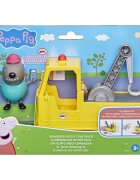 Peppa Pig Set figurina si camion cu macara Granddad Dog F9519