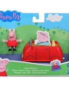 Peppa Pig Set figurina si masinuta Little Red Car F2212