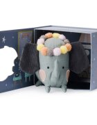Picca Loulou Jucarie de plus in cutie cadou Elefant 18 cm