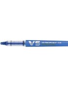 Pilot Pix cu varf Roller V5 Hi-Tecpoint reincarcabil Albastru 0.5 mm