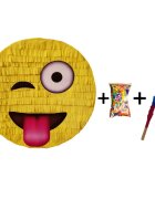 PinaStar Pinata cu bat si confetti Emoji Zurliu
