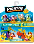 Piratix Set 4 figurine Golden Treasure Captain Hat Trick
