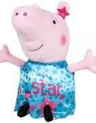 Play by Play Jucarie de plus Peppa Pig cu rochie turcoaz din satin 25 cm