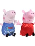 Play by Play Set 2 jucarii de plus George Dinos si Peppa Pig 17 cm