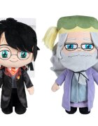 Play by Play Set 2 jucarii de plus Harry Potter cu pelerina satinata 30 cm si Albus Dumbledore 32 cm