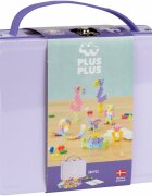 Plus-Plus Set constructie 600 piese portabil in cutie metalica Culori pastelate