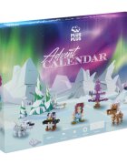 Plus-Plus Set constructie Calendar Advent Mos Craciun si Aurora Boreala
