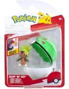 Pokemon Figurina in bila Clip N Go S2 Chespin si Friend Ball