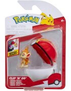 Pokemon Figurina in bila Clip N Go S2 Chimchar si Repeat Ball
