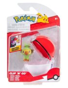 Pokemon Figurina in bila Clip N Go S2 Grookey si Poke Ball