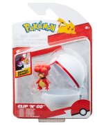 Pokemon Figurina in bila Clip N Go S2 Magby si Premier Ball