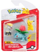 Pokemon Set 3 figurine de actiune Jangmo-O Ivysaur si Pikachu