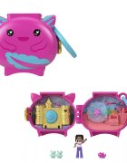 Polly Pocket Mini gentuta in forma de animalut cu accesorii Axolotl HXX22