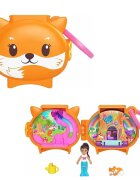 Polly Pocket Mini gentuta in forma de animalut cu accesorii Fox HRD39