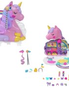 Polly Pocket Set de joaca cu 2 mini papusi si accesorii Rainbow Unicorn HKV51