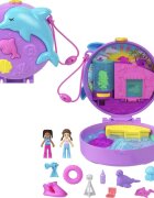 Polly Pocket Set de joaca cu 2 papusi si 12 accesorii Dolphin Rescue and Play HWN96
