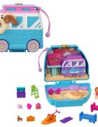 Polly Pocket Set de joaca cu 2 papusi si 12 accesorii Seaside Puppy Ride HRD36