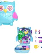 Polly Pocket Set de joaca cu 2 papusi si 12 accesorii Snowy Sleepover Owl HKV37