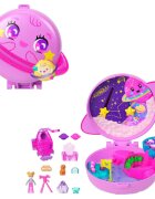 Polly Pocket Set de joaca cu papusa si accesorii in gentuta Planet Polly Space Casket JCB18