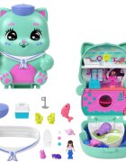 Polly Pocket Set de joaca cu papusa si accesorii in gentuta Sailor Kitten JCR37