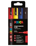 Posca Set markere UNI PC-5M 1.8-2.5 MM 4 culori
