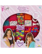Pretty Pinky Set de creat bijuterii din margele cu litere 2 in 1