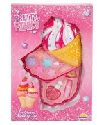 Pretty Pinky Set de machiaj cu 2 niveluri in forma de inghetata
