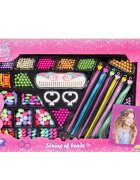 Pretty Pinky Set margele si extensii pentru par