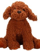 Puffy Friends Jucarie de plus Catelus Poodle Maro inchis 33cm