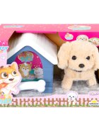 Puffy Friends Jucarie de plus interactiva Catelus cu casuta