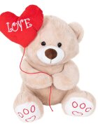 Puffy Friends Ursulet de plus cu inima Bej 40 cm