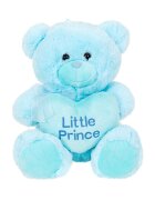 Puffy Friends Ursulet de plus cu inima Little Princess Albastru 45 cm