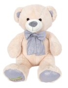 Puffy Friends Ursulet de plus cu papion Bleu 50 cm