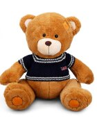 Puffy Friends Ursulet de plus cu pulover Maro inchis 42 cm